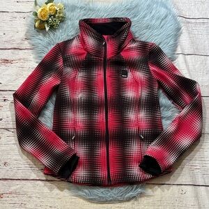 Bench. Urbanwear Pink Black Pattern Jacket sz L